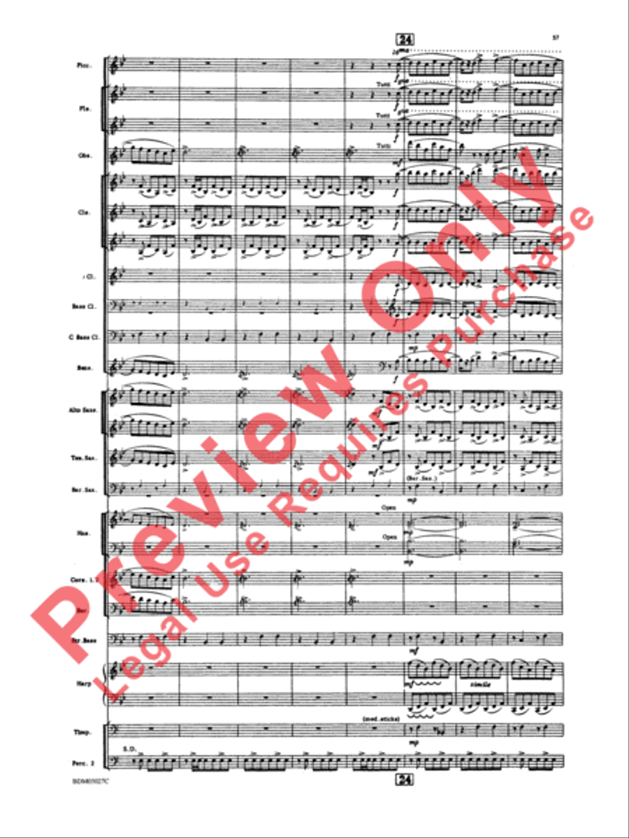 La Fiesta Mexicana La Fiesta Mexicana Concert Band scores gallery preview page 60