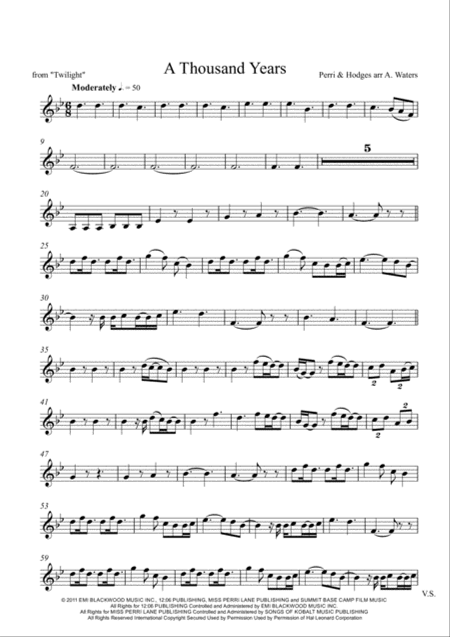 A Thousand Years String Quartet scores gallery preview page 6
