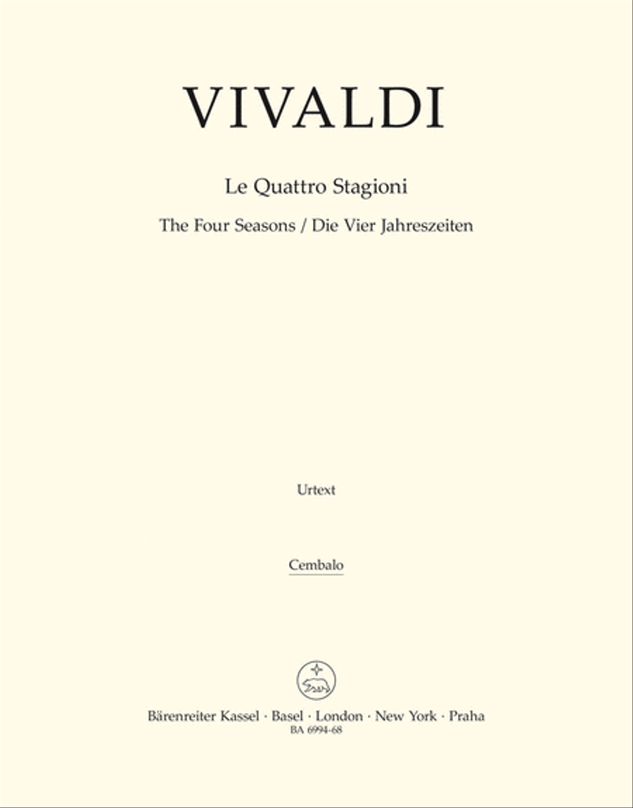Die Vier Jahreszeiten Harpsichord scores gallery preview page 1