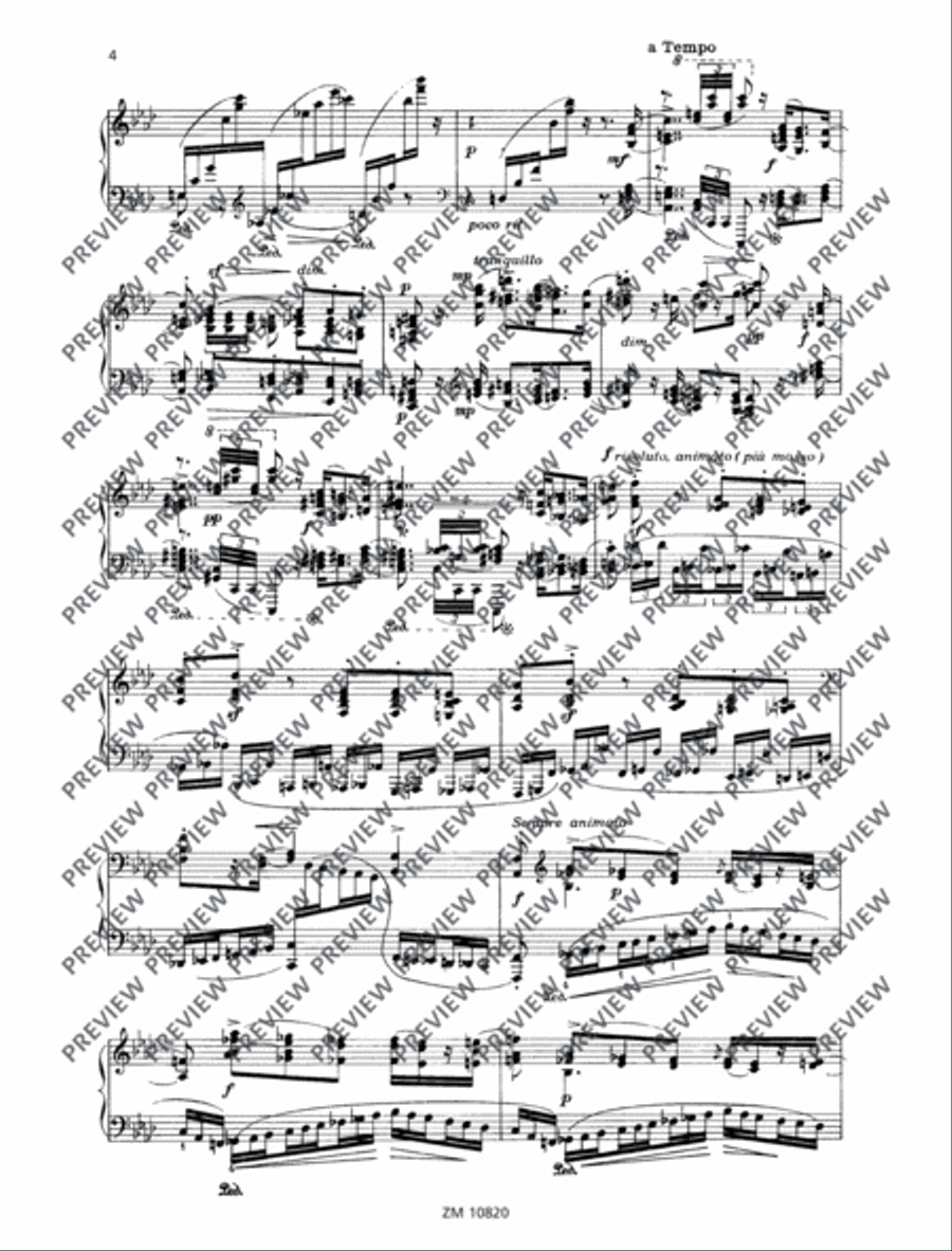 Sonata minacciosa Piano Solo scores gallery preview page 5