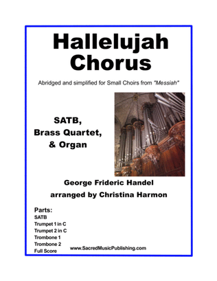 Book cover for Hallelujah – SATB, Brass Quartet, and Organ