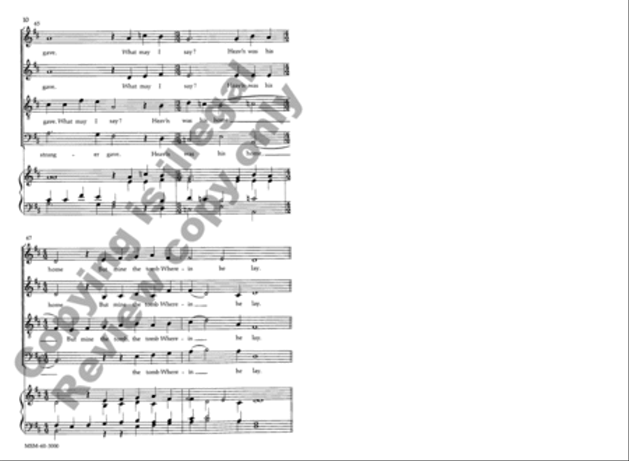 My Song Is Love Unknown 4-Part scores gallery preview page 10