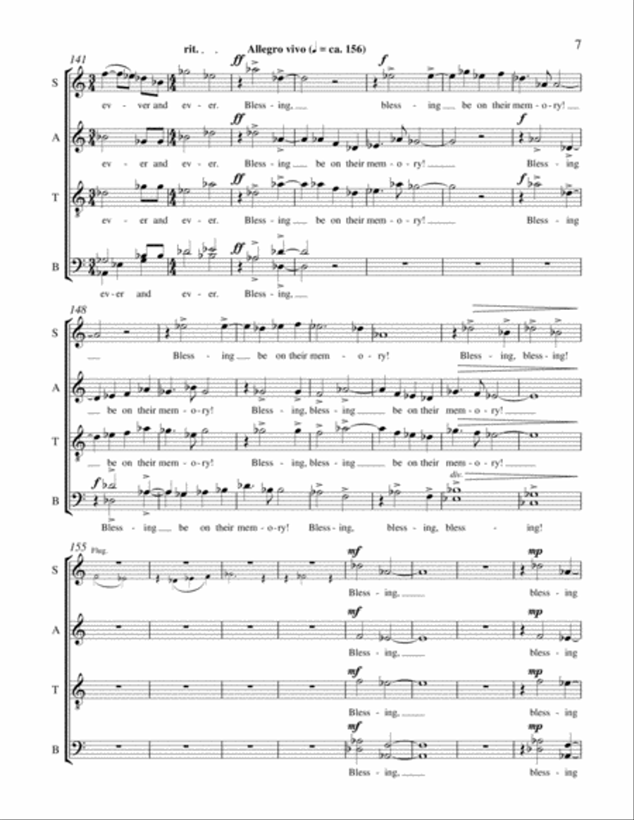 Let Us Now Praise Famous Men 4-Part scores gallery preview page 5