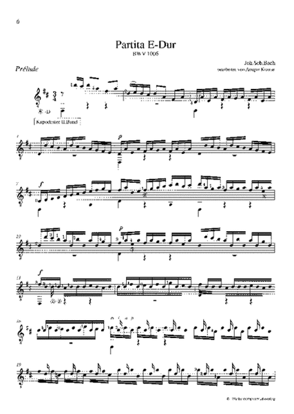 Partita in E major BWV 1006
