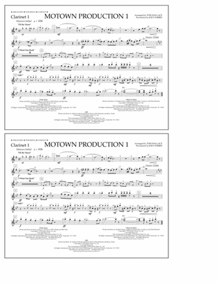 Motown Production 1(arr. Tom Wallace) - Clarinet 1