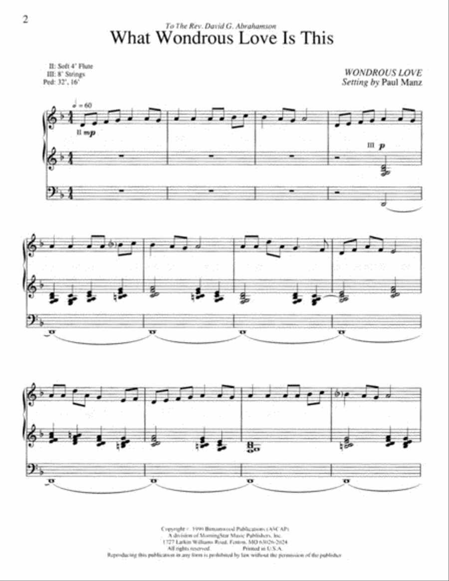 Improvisations for the Lenten Season Organ scores gallery preview page 3