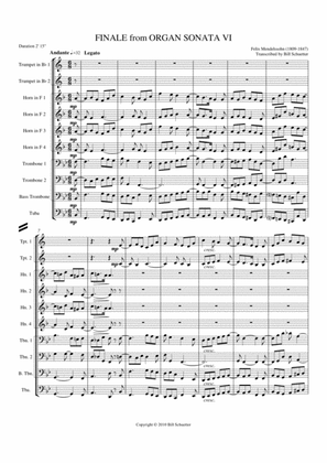 Book cover for Finale from Organ Sonata Vi