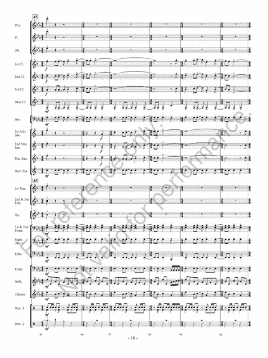 Sparkling Lights Concert Band scores gallery preview page 11