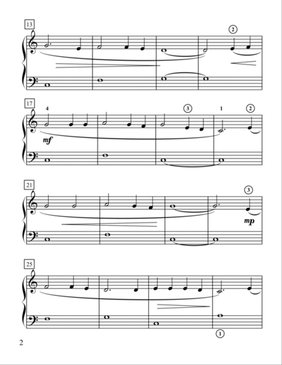 Blowin' In The Wind Easy Piano scores gallery preview page 2