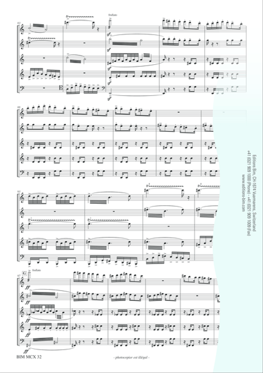 Omaggio a Verdi (1813-2003) Woodwind Quintet scores gallery preview page 8