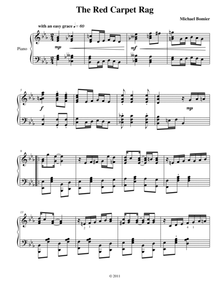New Ragtime Piano Music for Piano Solo