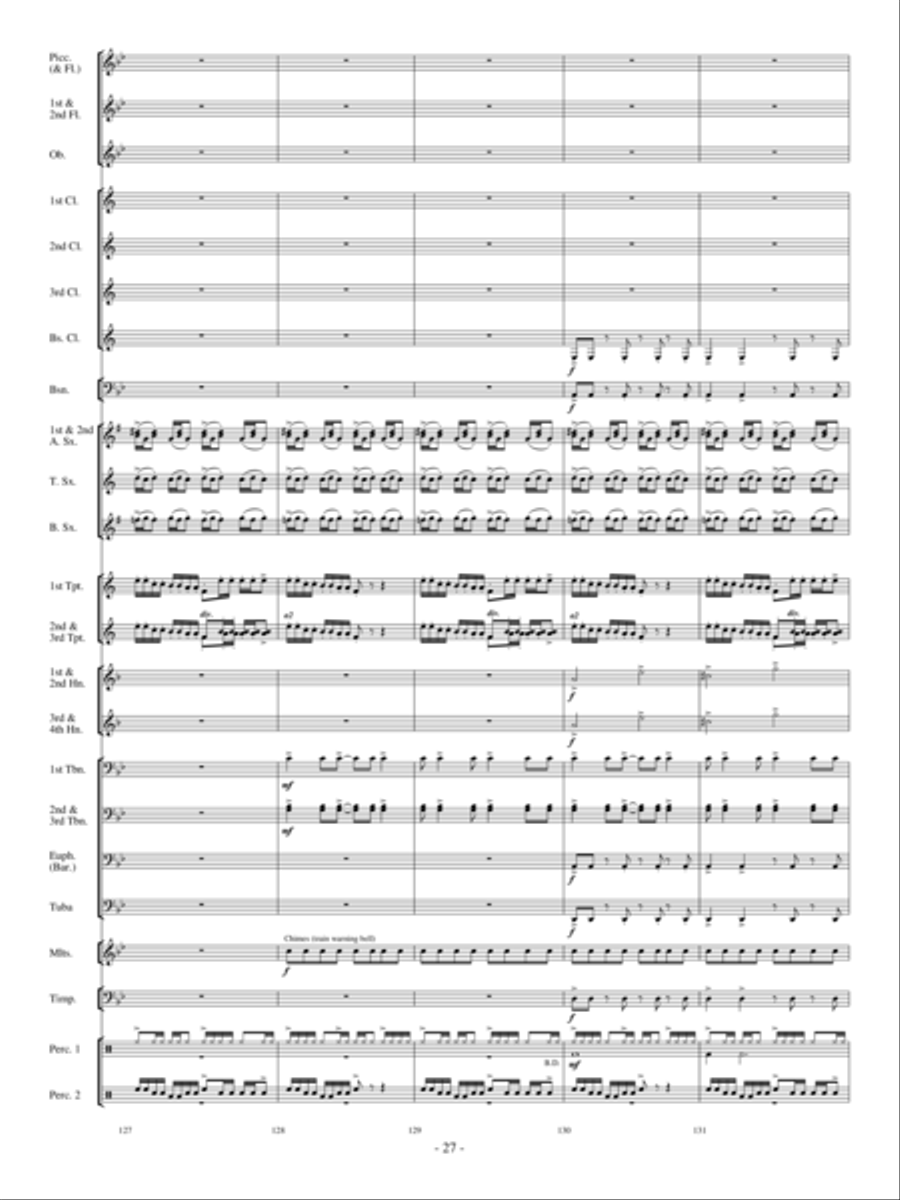 Sensei's Ride On The Cherry Blossom Express Concert Band scores gallery preview page 26