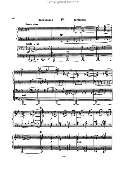 Suite No. 2 for Two Pianos Op. 17