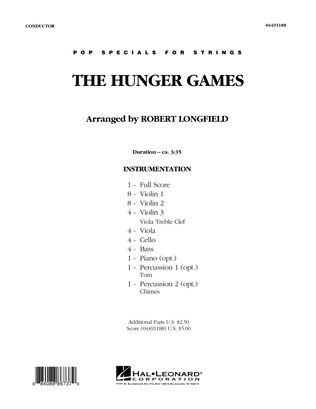 Book cover for The Hunger Games - Full Score
