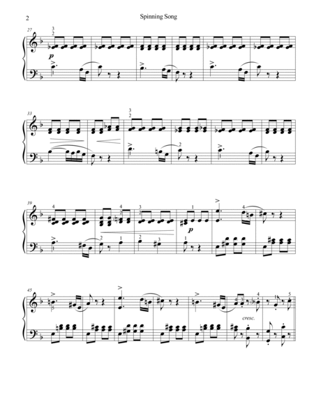 Spinning Song (Op. 14 No. 4)