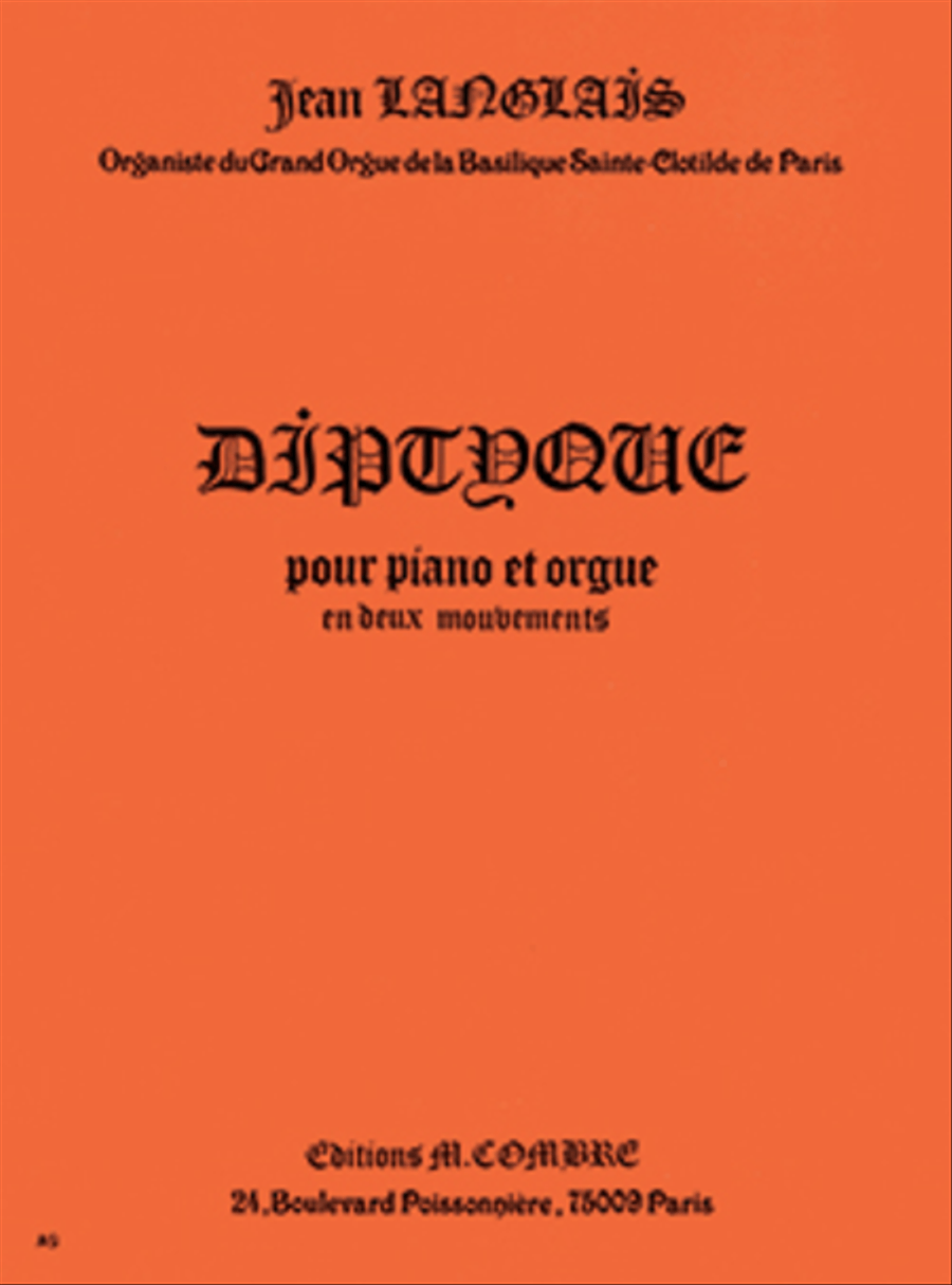 Diptyque Op. 179 Organ scores gallery preview page 1