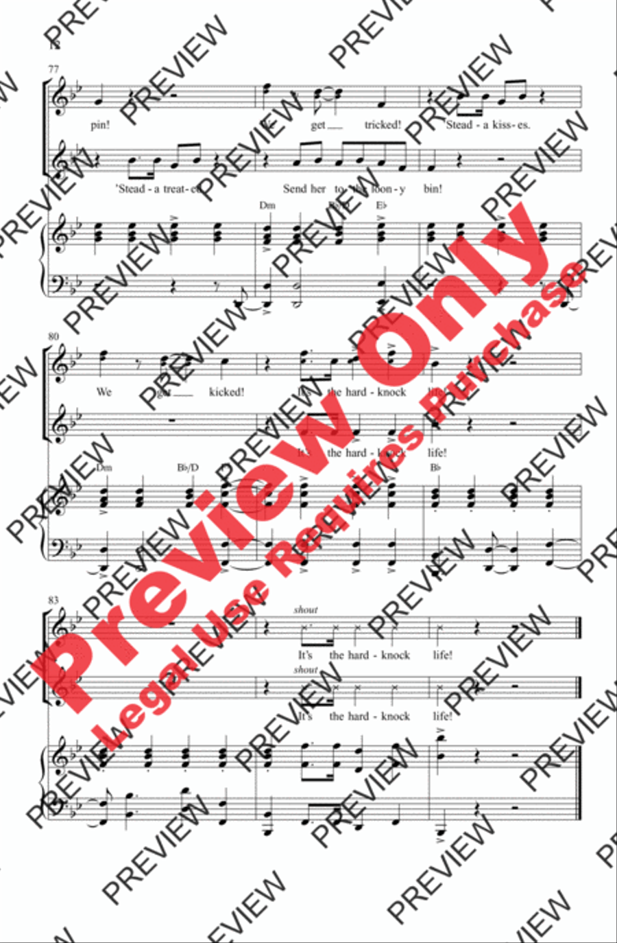 It's the Hard-Knock Life It's the Hard-Knock Life 2-Part scores gallery preview page 12
