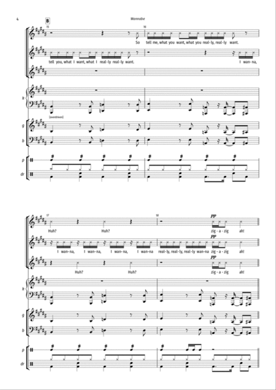 Wannabe Voice scores gallery preview page 4