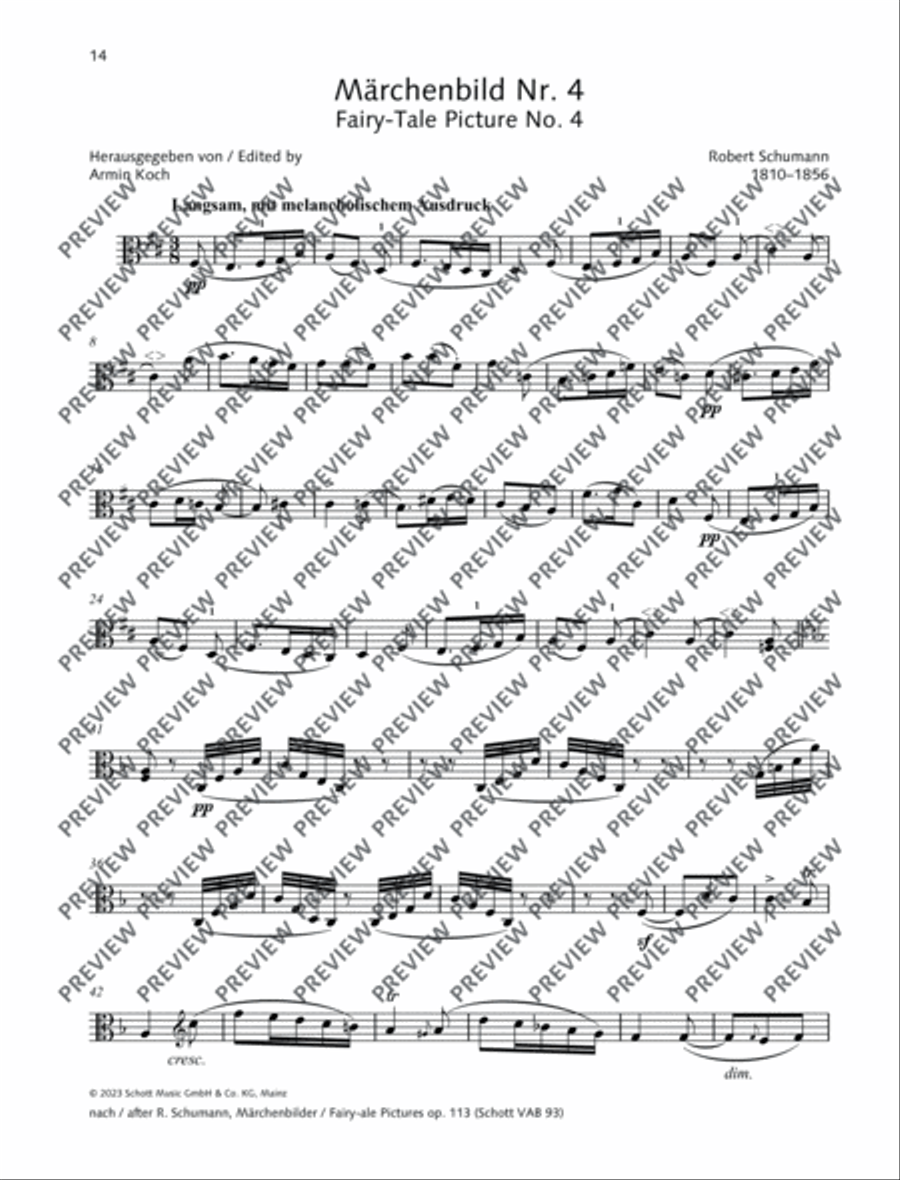 Fairy-Tale Picture No. 4 Piano Accompaniment scores gallery preview page 7