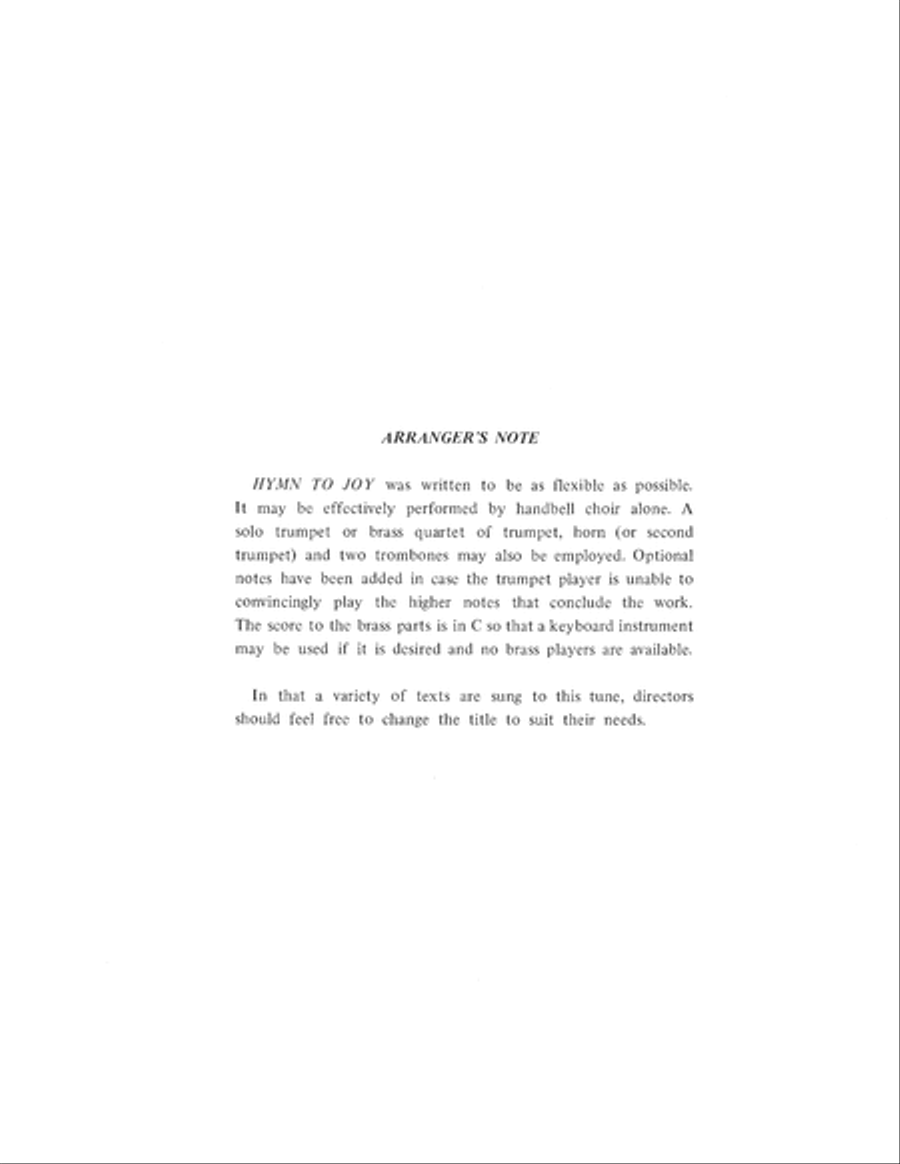Hymn to Joy 5-Octaves scores gallery preview page 3