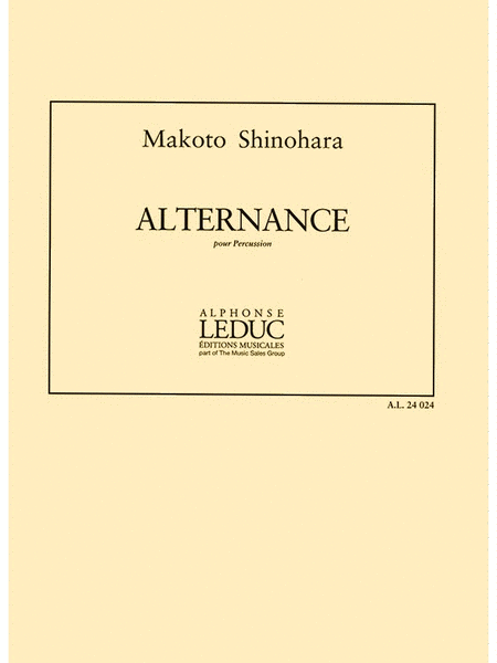 Shinohara Alternance Percussion Ensemble Book