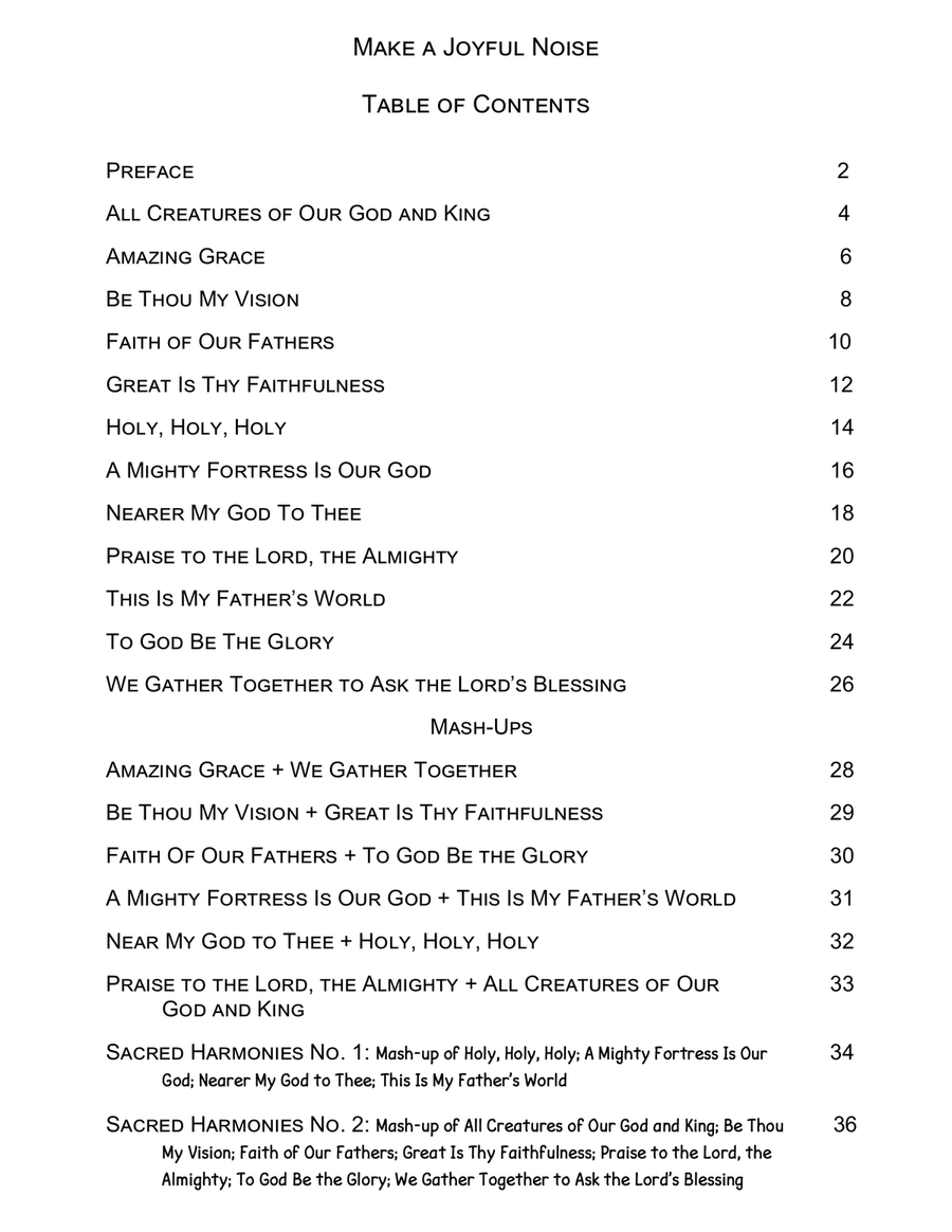 Make a Joyful Noise: 12 Popular Hymns and Their Mash-ups for Two Violas String Duet scores gallery preview page 4