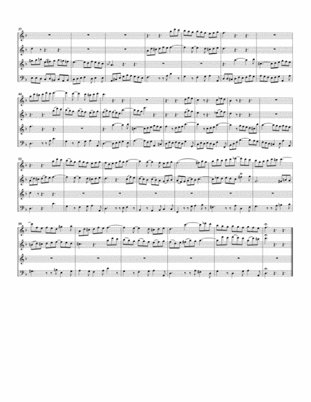 Aria: Liebt, Christen in der That from Cantata BWV 76 (arrangement for 4 recorders)