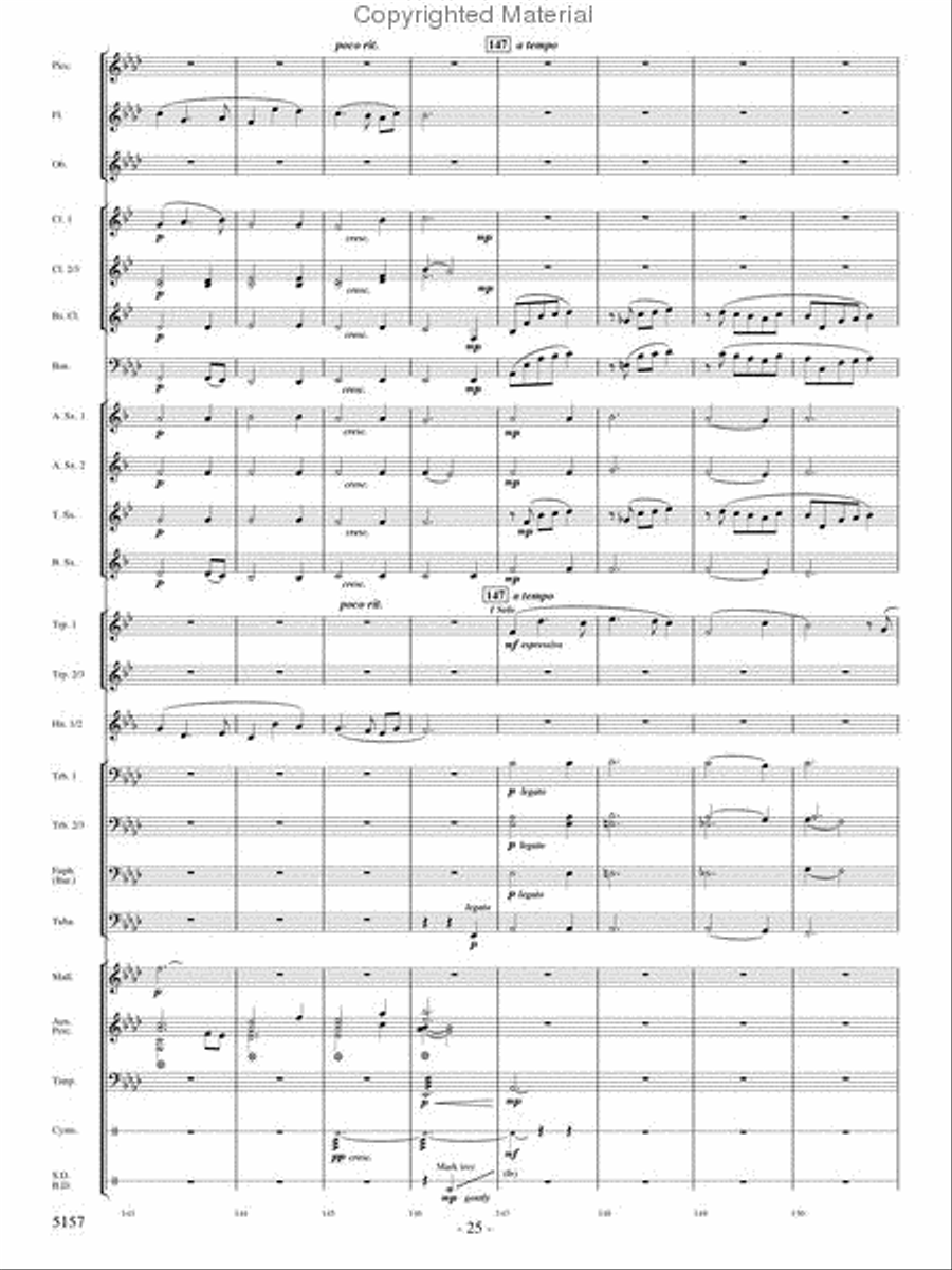 Fate of the Gods Concert Band scores gallery preview page 24