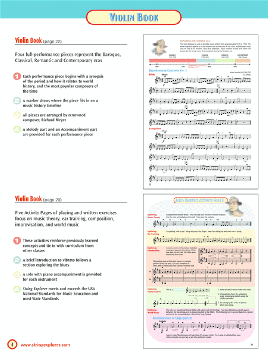 String Explorer, Book 1 Chamber Orchestra scores gallery preview page 5