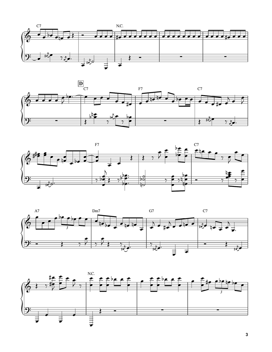 C-Jam Blues Piano scores gallery preview page 3