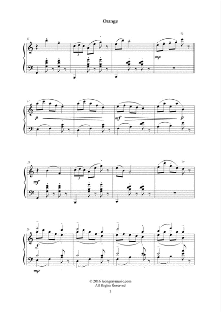 Orange - Mvt. 2 from 
