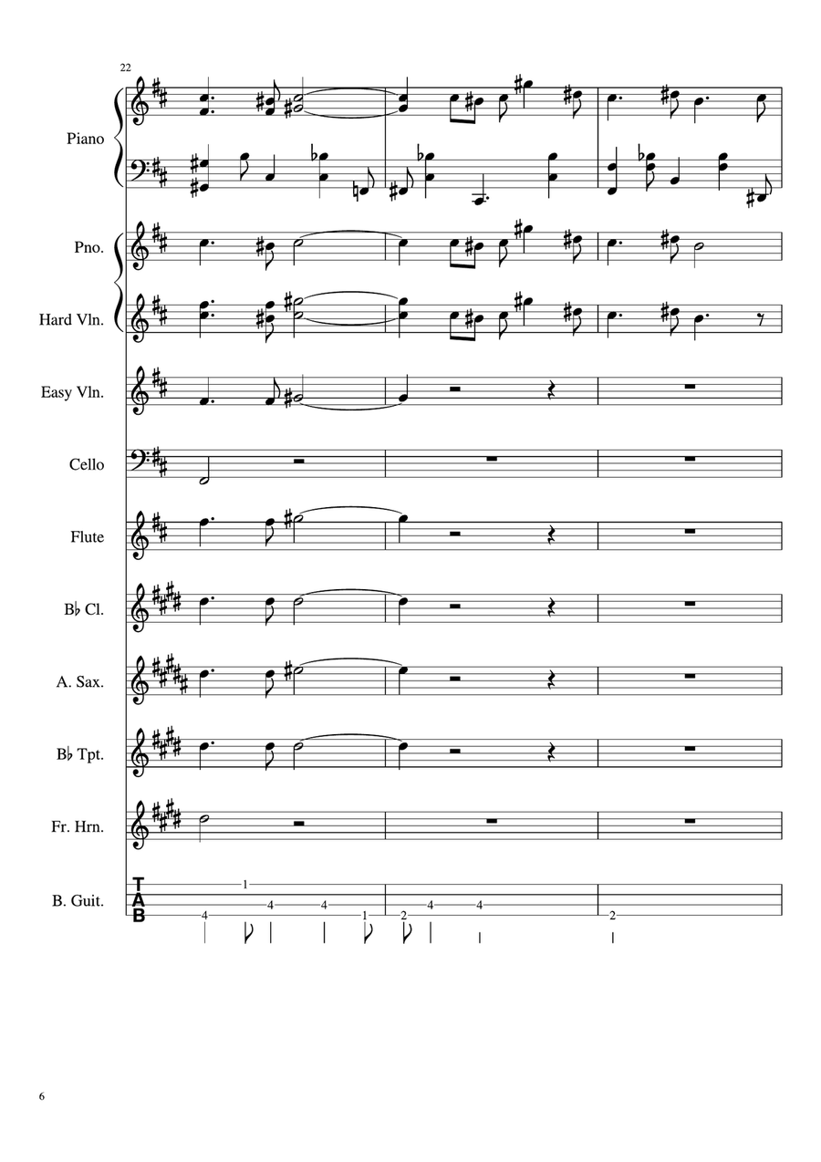 Mii Channel Theme (For School Orchestra) Large Ensemble scores gallery preview page 6