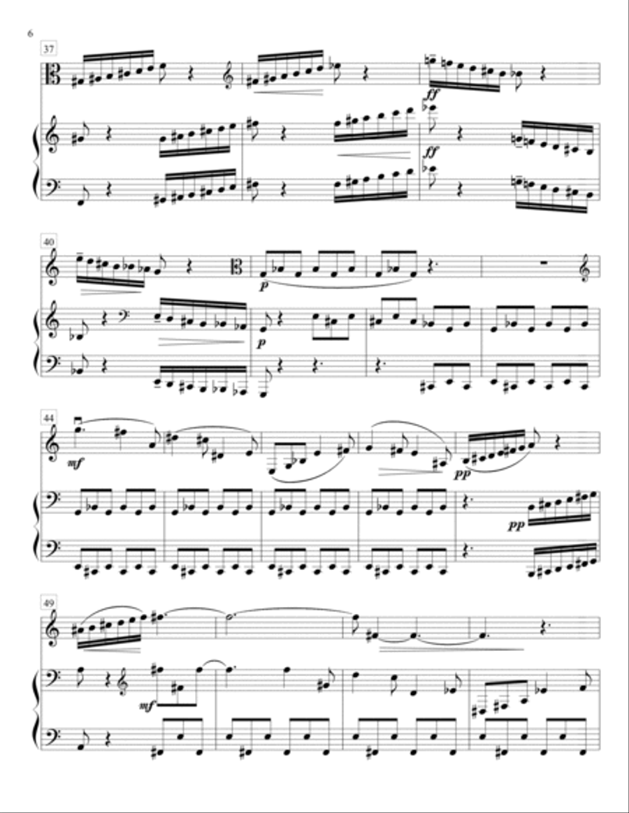 Sonata for Viola and Piano Piano Accompaniment scores gallery preview page 6