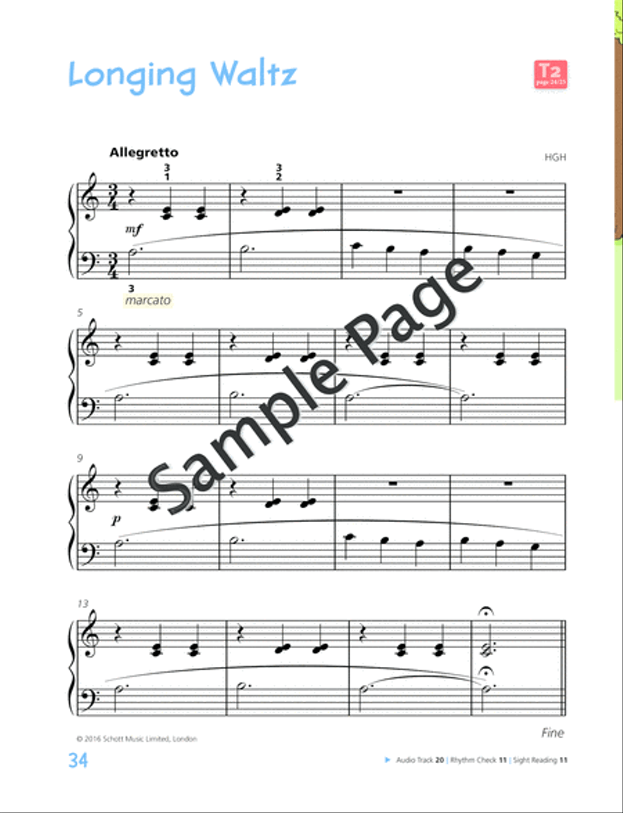 Piano Junior: Lesson Book 2 Piano Method scores gallery preview page 35
