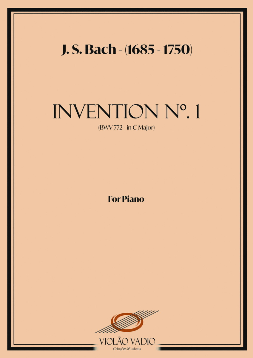 Invention no. 1 (BWV 772) - (J. S. Bach) - For Piano arrangement image number null