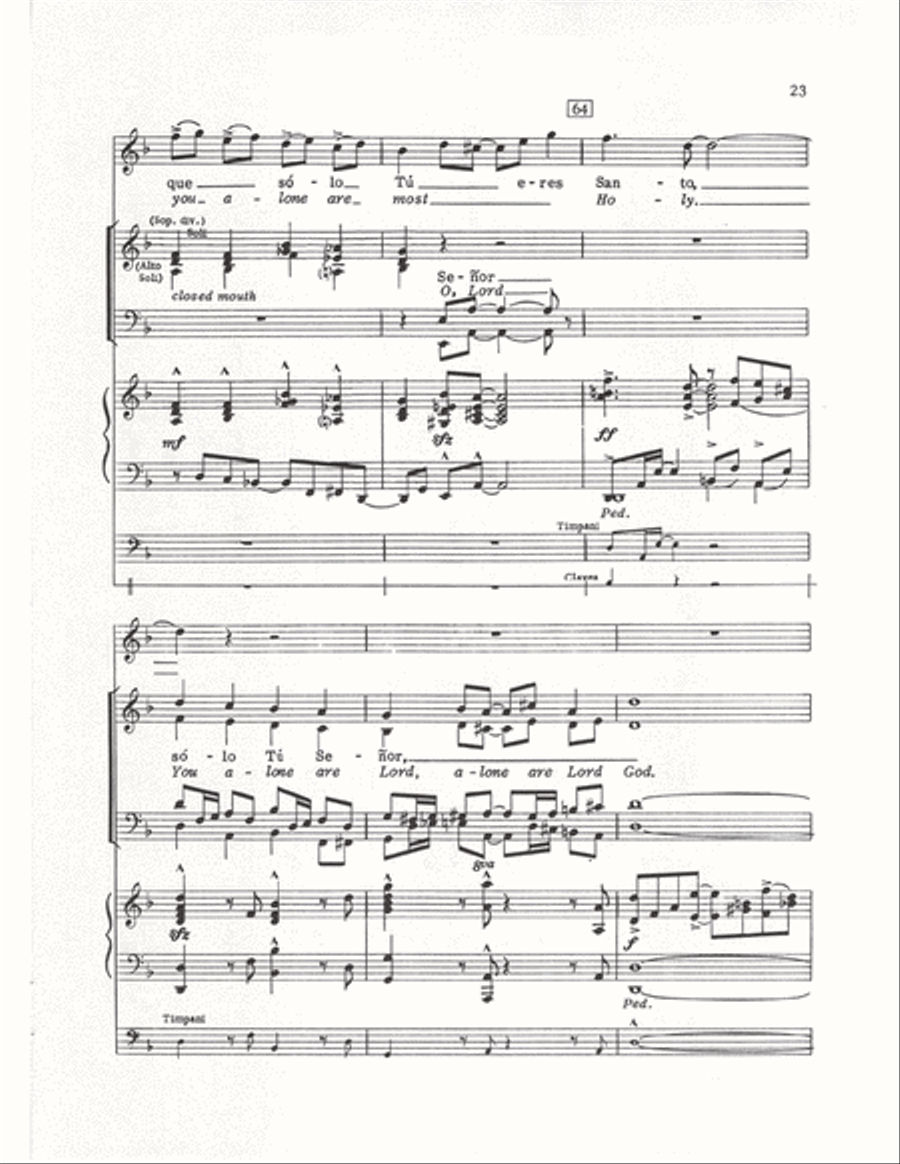 The Cuban Mass (Vocal Score) 4-Part scores gallery preview page 20