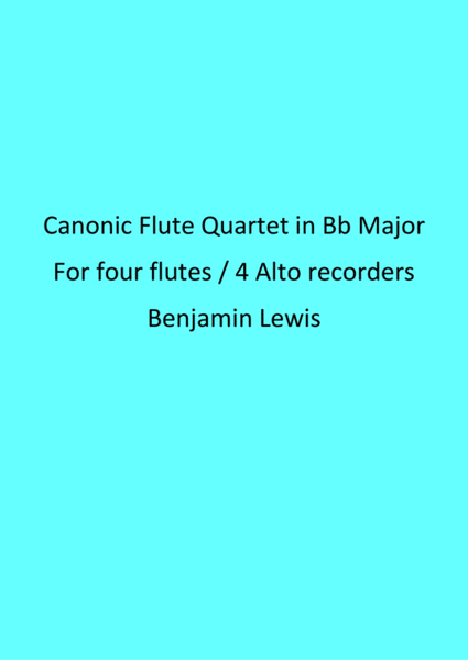 Canonic Flute Quartet image number null