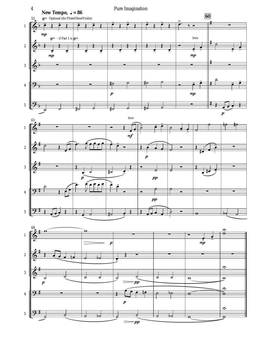 Pure Imagination Small Ensemble scores gallery preview page 5