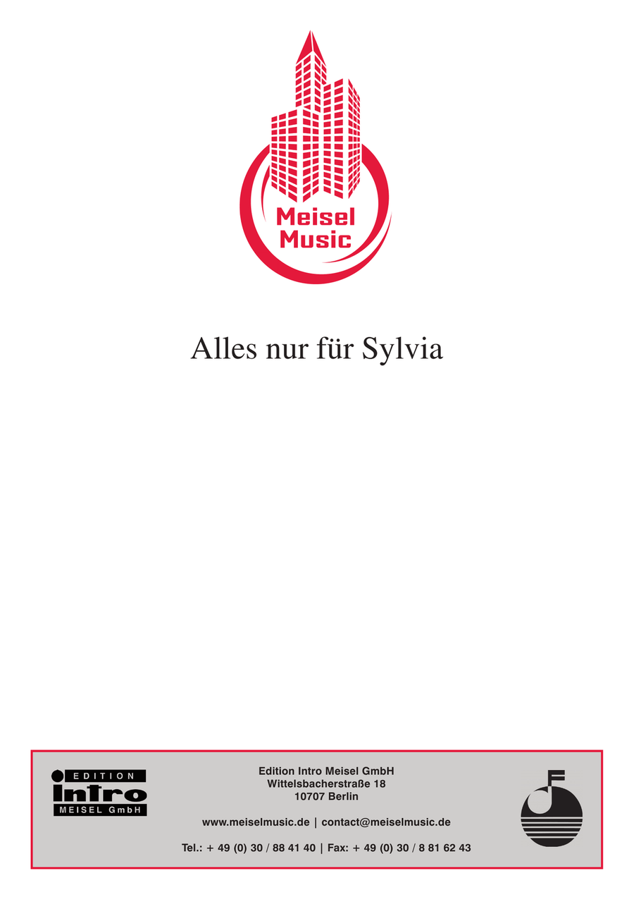 Alles nur fur Sylvia