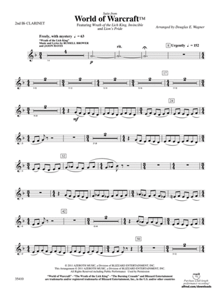 World of Warcraft, Suite from: 2nd B-flat Clarinet