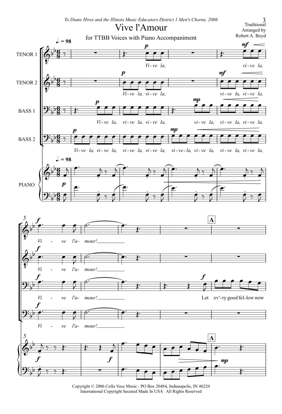 Vive l'Amour TTBB scores gallery preview page 1