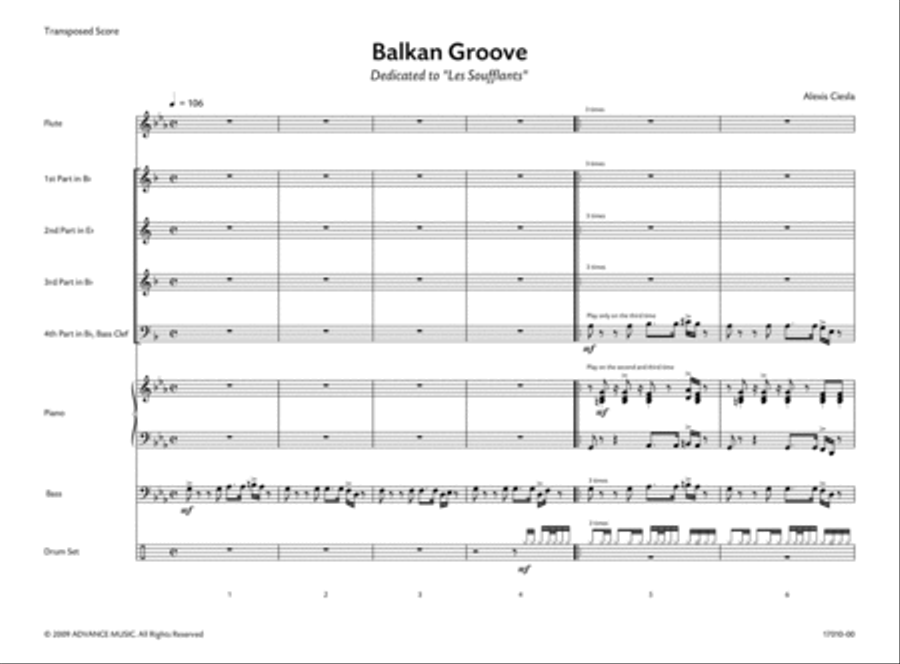 Balkan Groove Woodwind Ensemble scores gallery preview page 2
