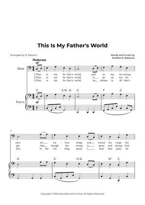 This Is My Father's World (Key of C Major)