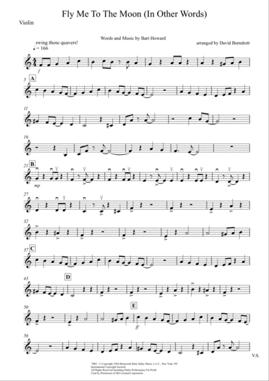 Fly Me To The Moon (In Other Words) String Duet scores gallery preview page 3