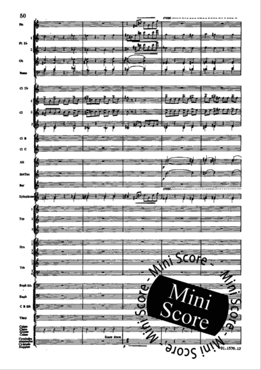 Poeme du Feu Concert Band scores gallery preview page 56