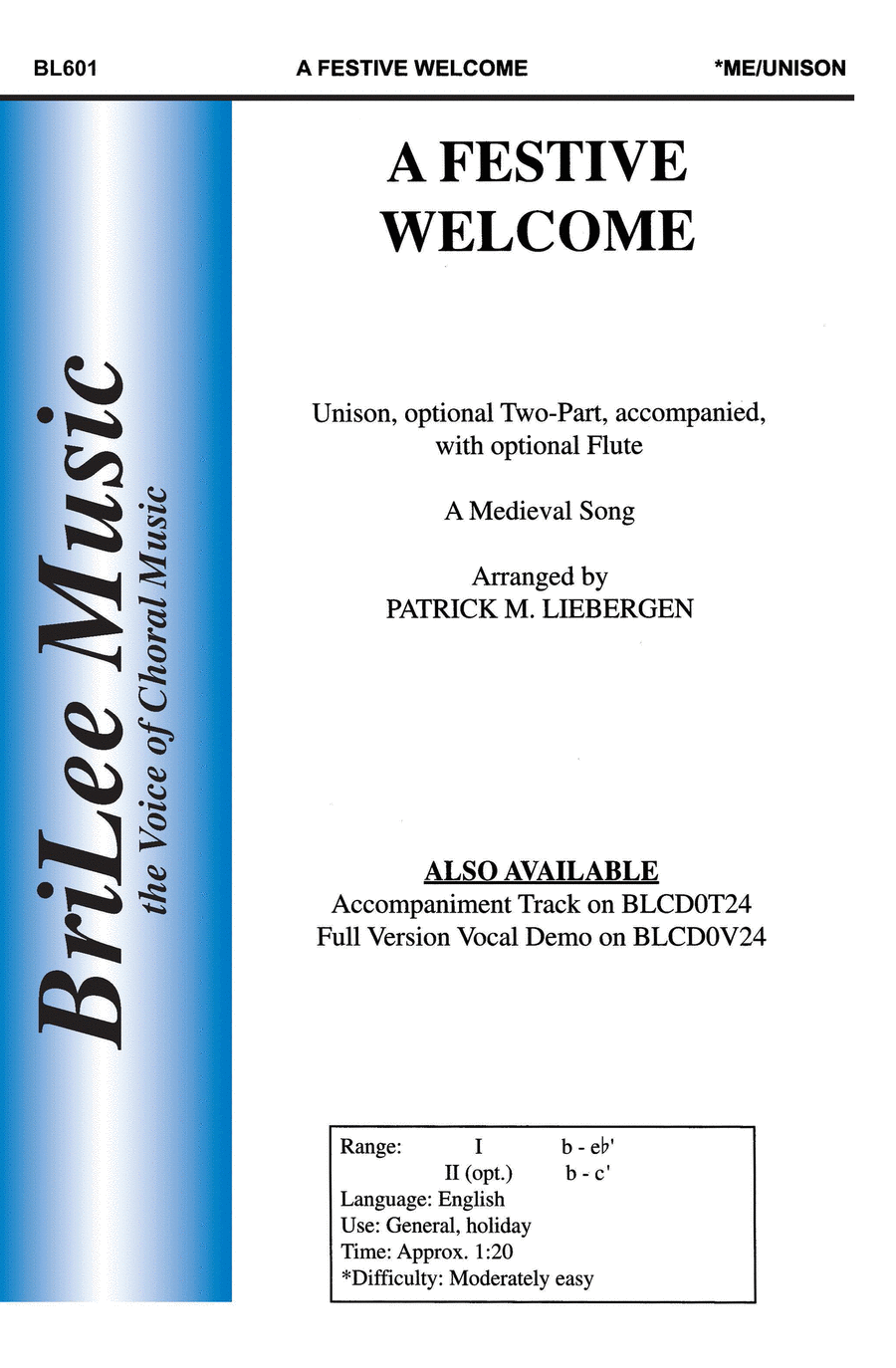 A Festive Welcome Unison Choir scores gallery preview page 1