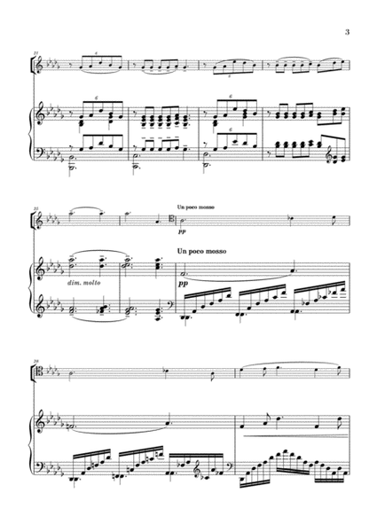 Clair de Lune for Cello and Piano (from Suite Bergamasque)