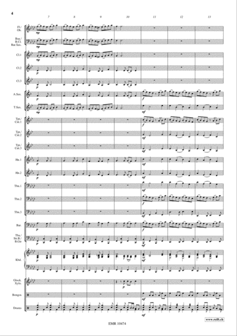 Inca Dance Concert Band scores gallery preview page 5