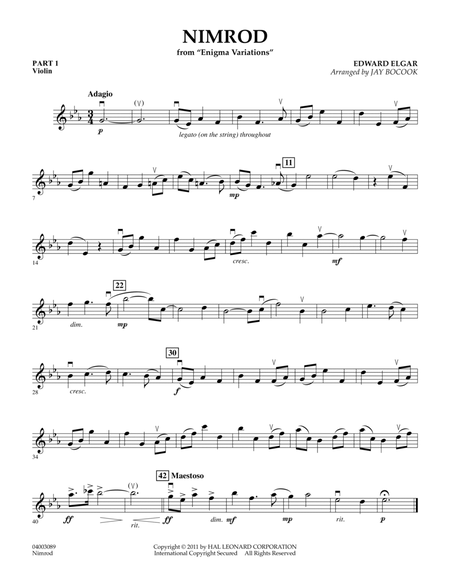 Nimrod (from Enigma Variations) - Pt.1 - Violin