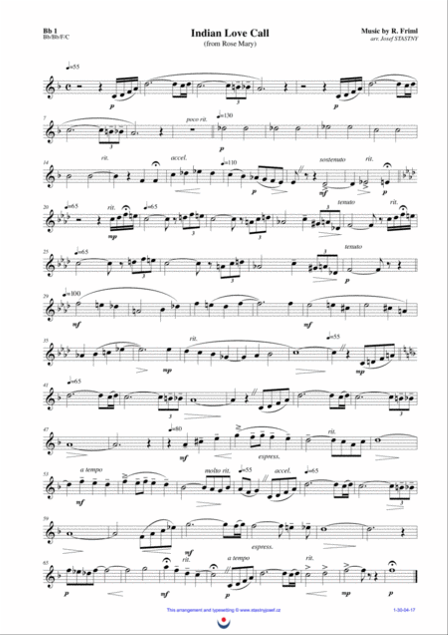 Indian Love Call Small Ensemble scores gallery preview page 4